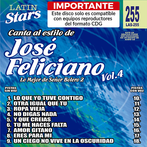 karaoke LAS 255 - José Feliciano Vol. 4 09b_las255