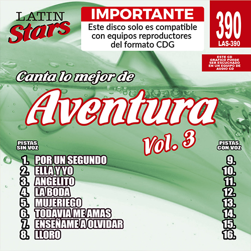 karaoke LAS 390 - Aventura Vol. 3 323_las390