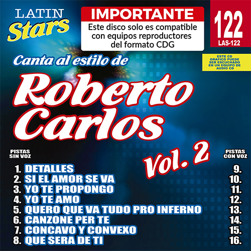Karaoke Tropical zone Las 122 Roberto Carlos 2 3a1_las122