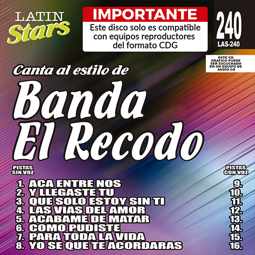 karaoke LAS 240 - Banda El Recodo 3c2_las240