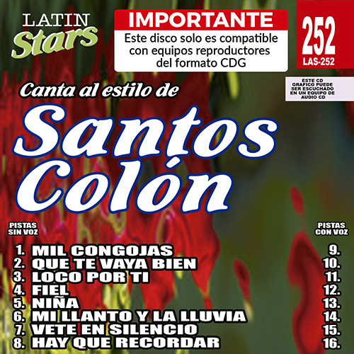 karaoke LAS 252 - Santos Colón 3f4_las252