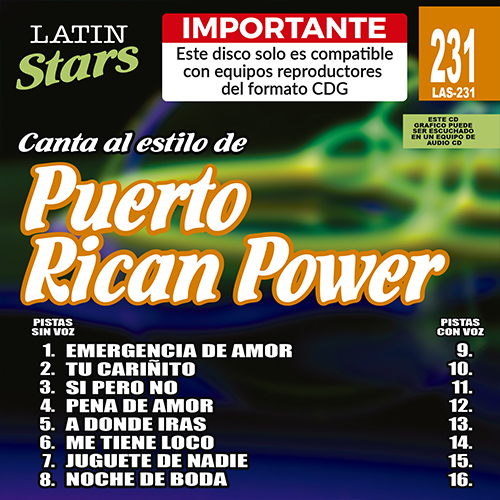 karaoke LAS 231 - Puerto Rican Power 5d0_las231