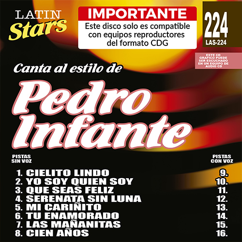 karaoke LAS 224 - Pedro Infante 64a_las224