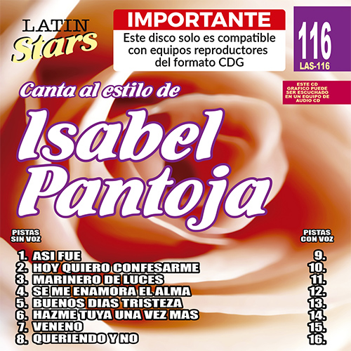 Karaoke Tropical zone Las 116-Isabel Pantoja 7cd_las116