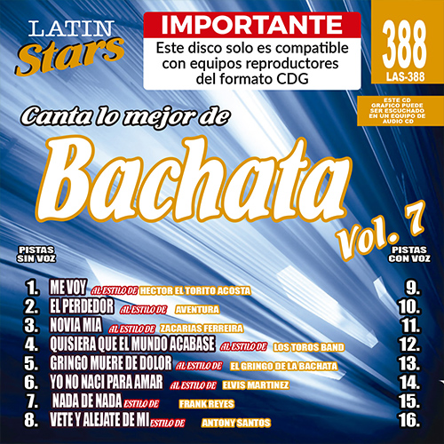 karaoke LAS 388 - Bachata Vol. 7 Aa5_las388