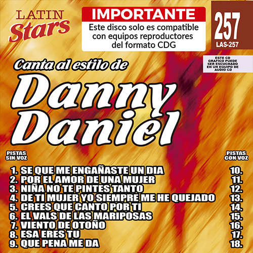 karaoke LAS 257 - Danny Daniel B8c_las257