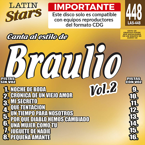 karaoke LAS 448 - Braulio Vol. 2 D30_las448
