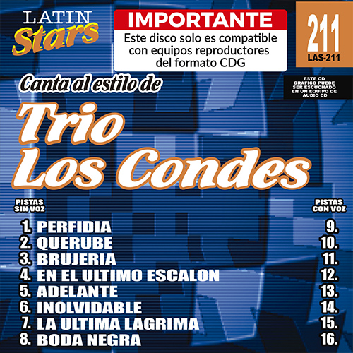 karaoke LAS 211 - Trio Los Condes F98_las211